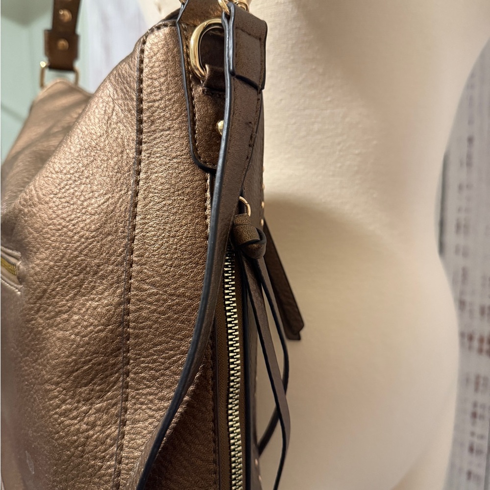 Montana West Bronze‎ Studded Shoulder Bag - Picture 6 of 9